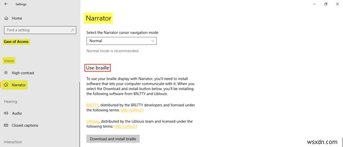 How to use Ease Of Access settings in Windows 10