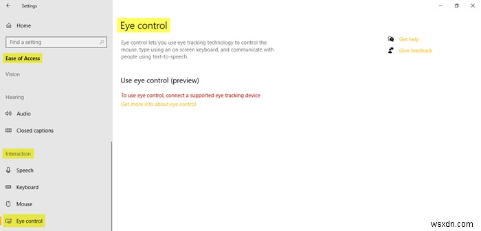 How to use Ease Of Access settings in Windows 10
