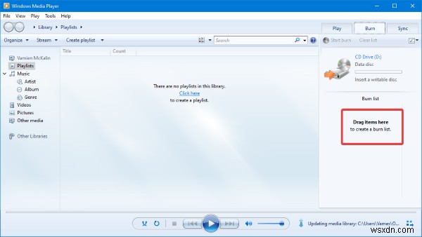 Windows Media Player cannot detect the length of the file