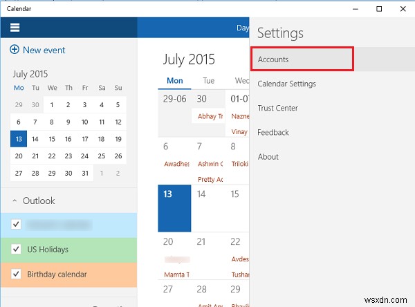 How to use Windows 10 Calendar App