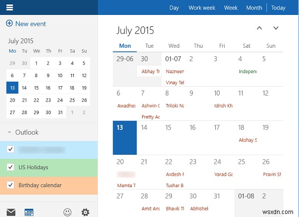How to use Windows 10 Calendar App