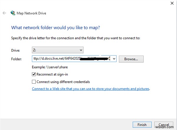 Map Cloud Storage as a Local Drive in File Explorer in Windows  11/10