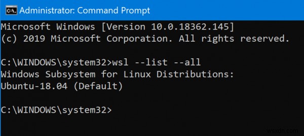 How to import and export WSL distros on Windows 10
