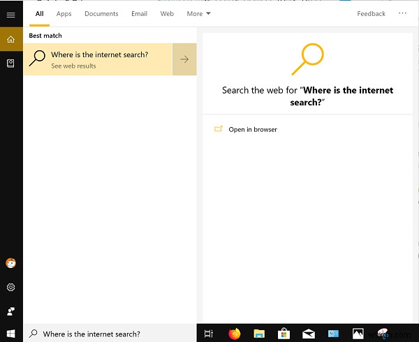 Cortana Web Preview not working on Windows 10