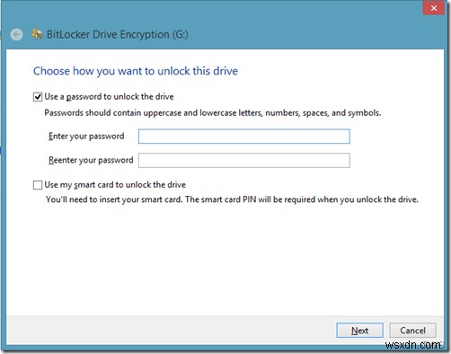 Secure portable storage devices using BitLocker To Go in Windows 11/10