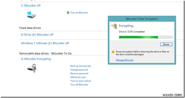 Secure portable storage devices using BitLocker To Go in Windows 11/10
