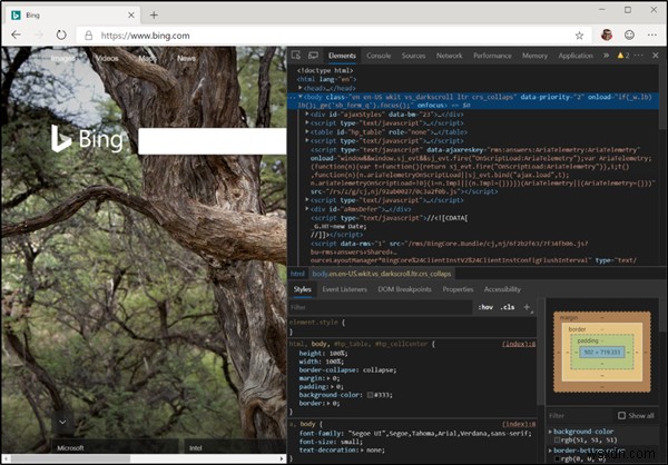 List of DevTools in new Microsoft Edge (Chromium)