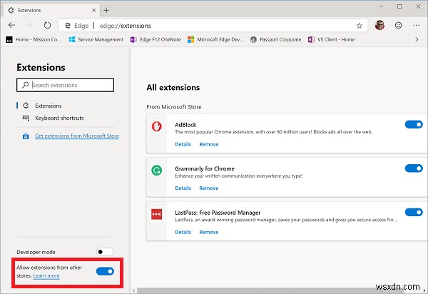 List of DevTools in new Microsoft Edge (Chromium)