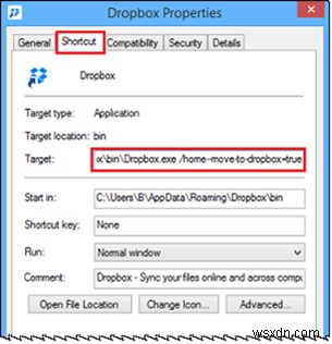 Remove Move to Dropbox entry from Context Menu in Windows