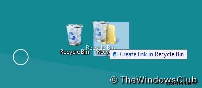 How to pin Recycle Bin to Taskbar in Windows 10