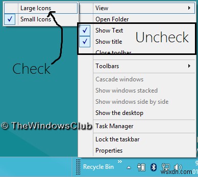 How to pin Recycle Bin to Taskbar in Windows 10