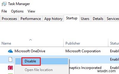 Communication with service process failed, Tray cannot start