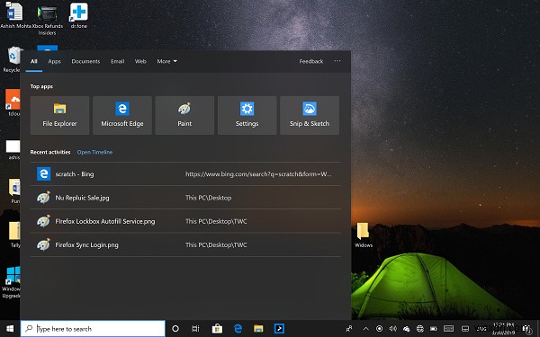 Windows 10 v1903 May 2019 Update New Features List