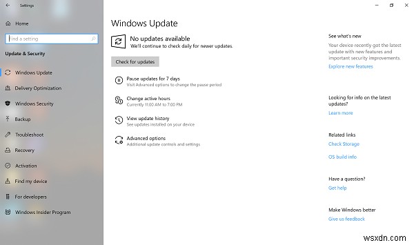 Windows 10 v1903 May 2019 Update New Features List