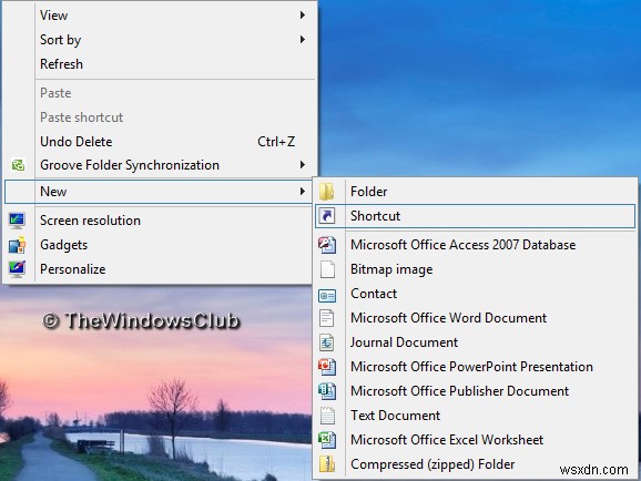 Access and Launch Applications folder using a Desktop shortcut in Windows 10