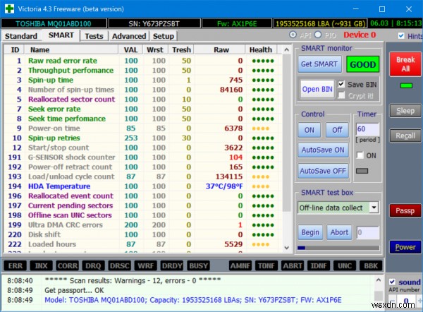 The disk does not have enough space to replace bad clusters