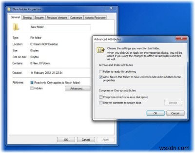 Change File Attributes, create super hidden private files & folders using attrib.exe