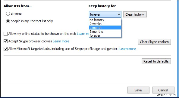 How to Manage, Delete, Disable Skype History