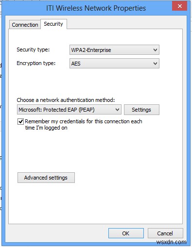 Make Windows 10 remember PEAP Wi-Fi Network Authentication