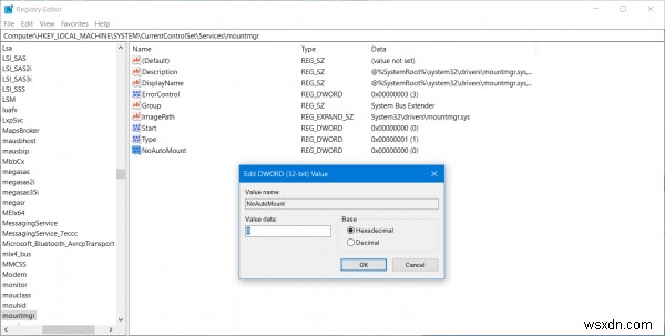 How to enable or disable Auto-Mounting of Drives, Disks, Volumes in Windows