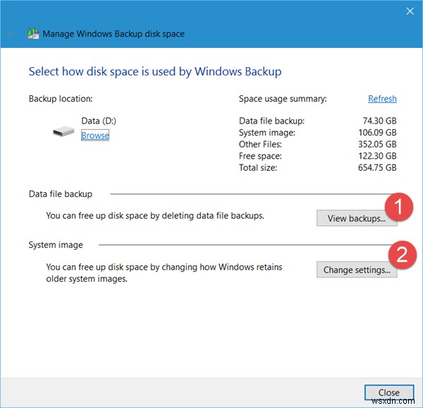 How to Delete System Images and Backups in Windows 10