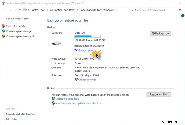 How to Delete System Images and Backups in Windows 10