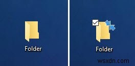 What are these 2 small blue arrow overlays which appear on desktop icons?