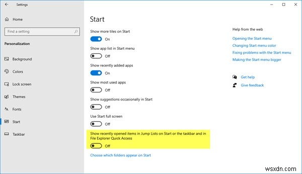 Jump List missing or disappeared permanently in Windows 11/10