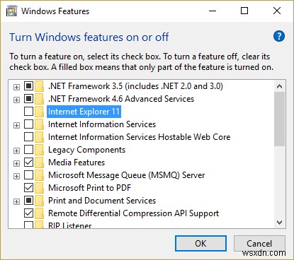 Ways to Enable or Disable Optional Windows Features on Windows 10