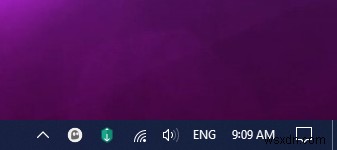 How to make only Time visible in Windows 10 Taskbar