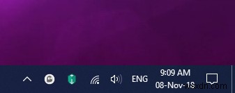 How to make only Time visible in Windows 10 Taskbar