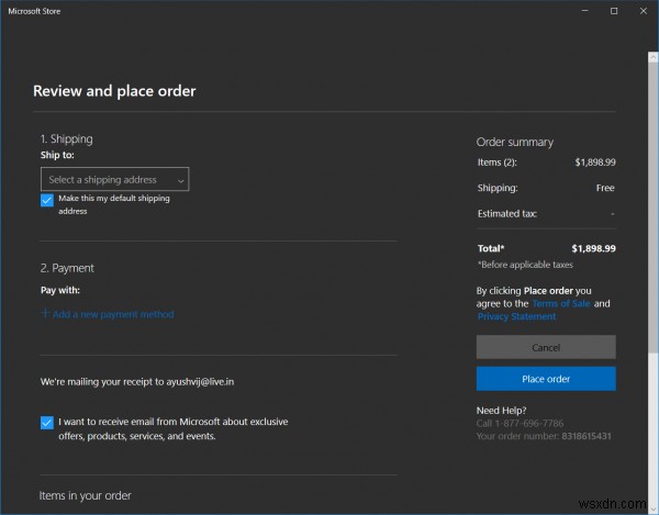 How to use Wish List and Shopping Cart in Microsoft Store
