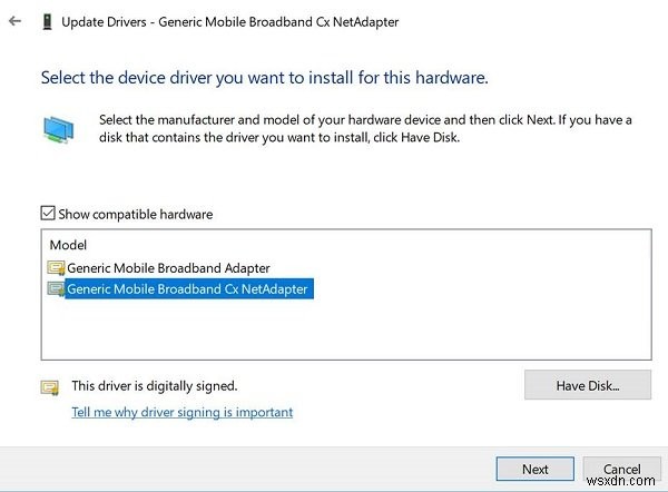 How to improve LTE connectivity on Windows 10 with cX NetAdapter