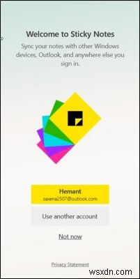 How to export Sticky Notes to Outlook.com in Windows 10