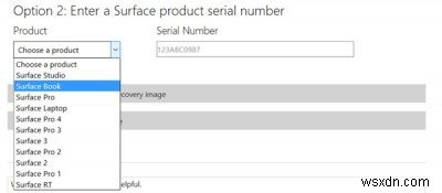Download Recovery Image for Surface devices