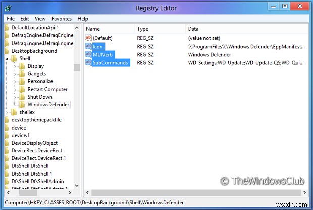 How to add Windows Defender features to Context Menu in Windows 10
