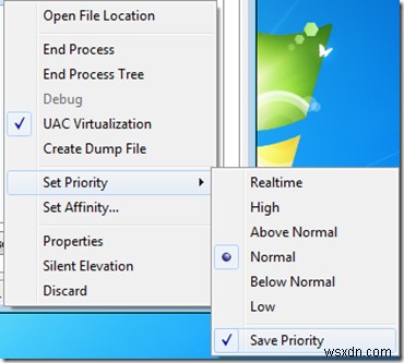 How to set & save Process Priority in Windows Task Manager