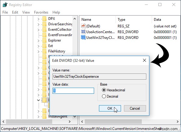 How to enable old Windows 7 Clock, Calendar in Windows 10 Taskbar