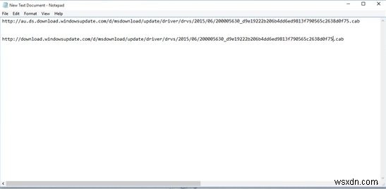 How to identify direct URL for Windows Update driver in Windows 10