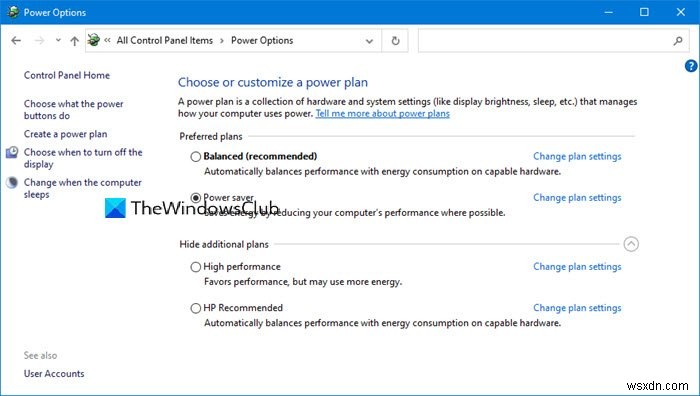 Manage Power Schemes on your Windows 10 effectively & efficiently
