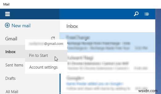 How to add multiple Tiles or Icons for multiple Email Accounts in Windows Mail app