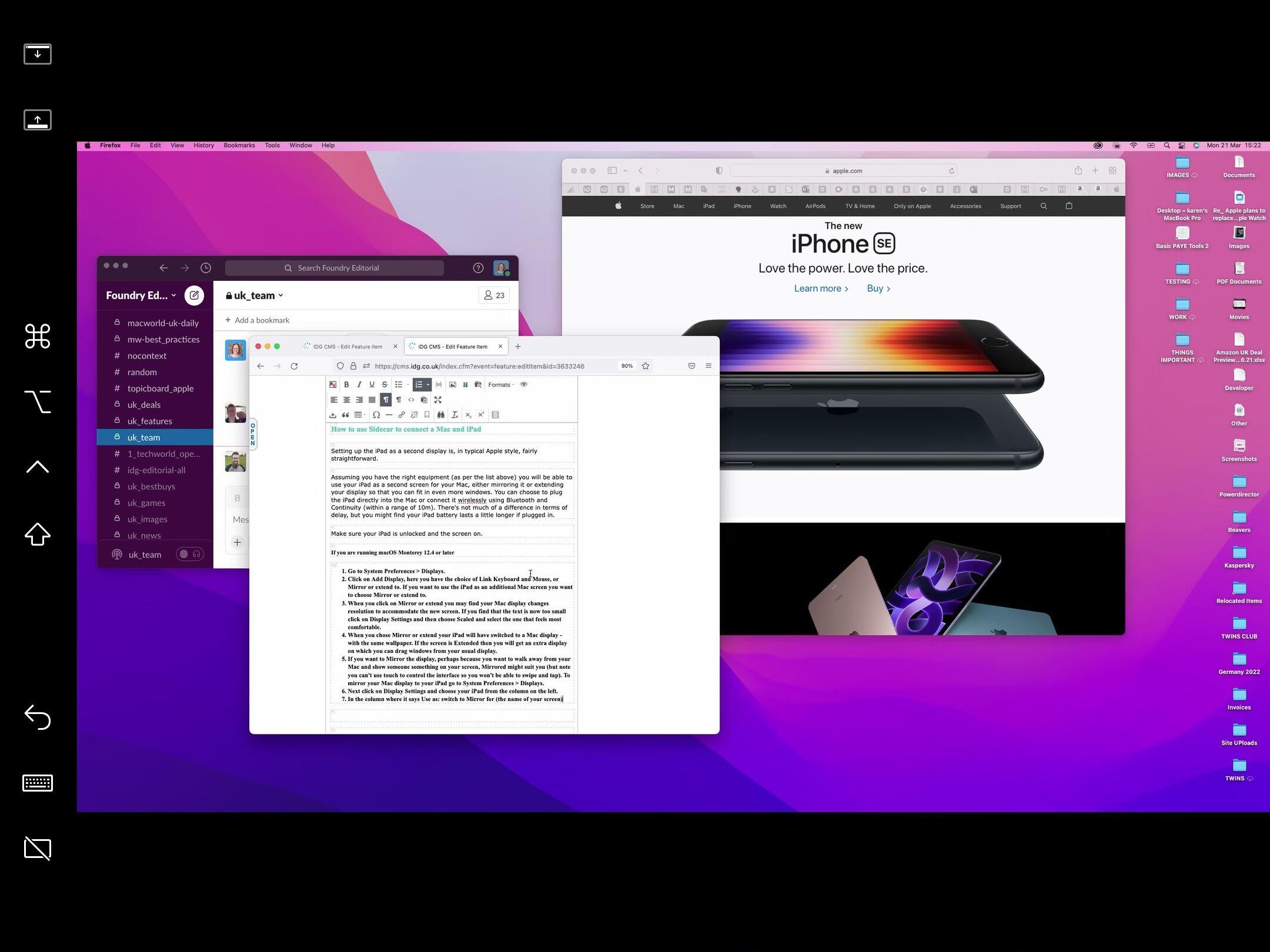 How to use an iPad as a second monitor