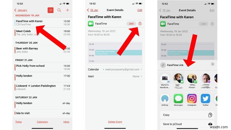 How to set up a FaceTime call in advance
