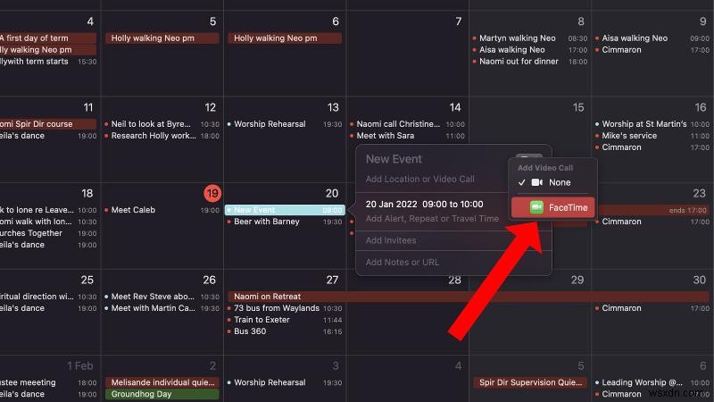 How to set up a FaceTime call in advance