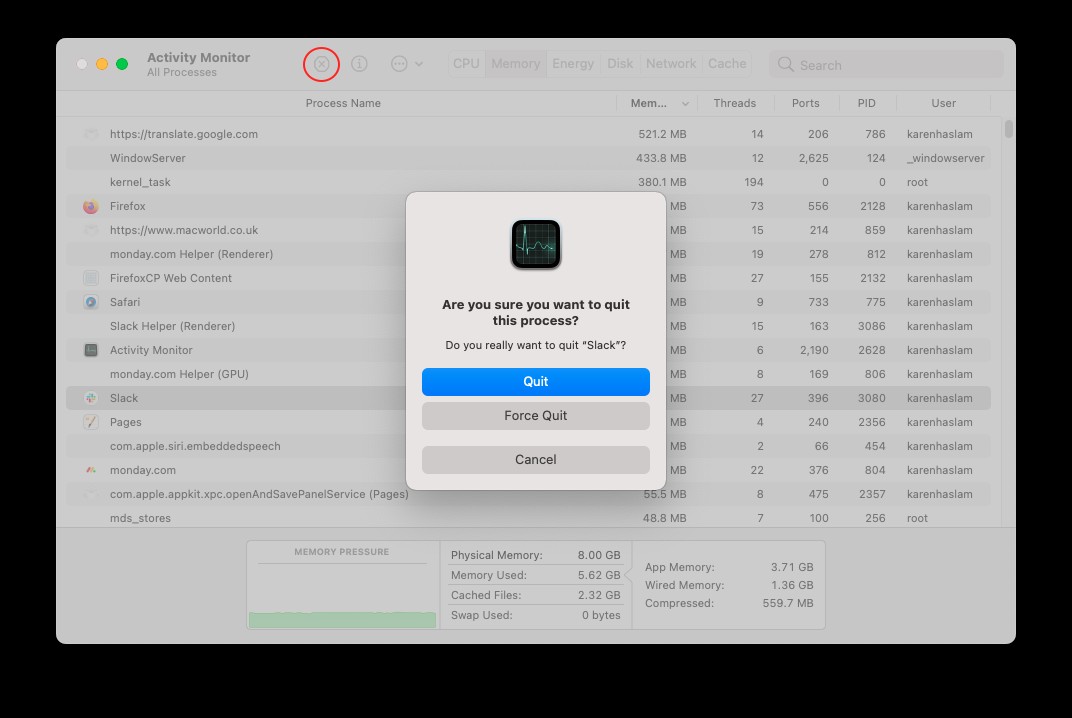 How to free up memory (RAM) on a Mac