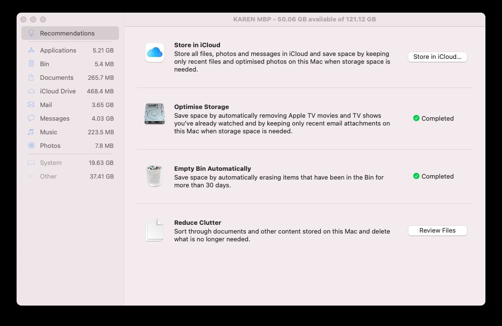 How to clear disk space on a Mac