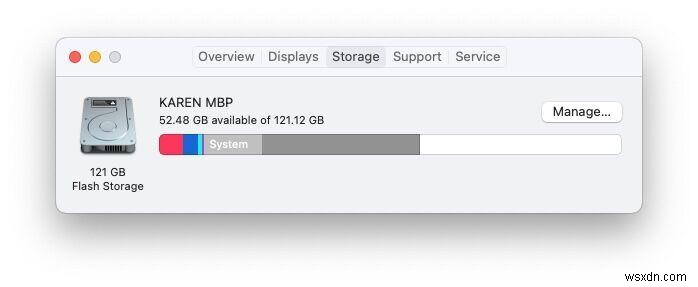 How to check how much disk space your Mac has