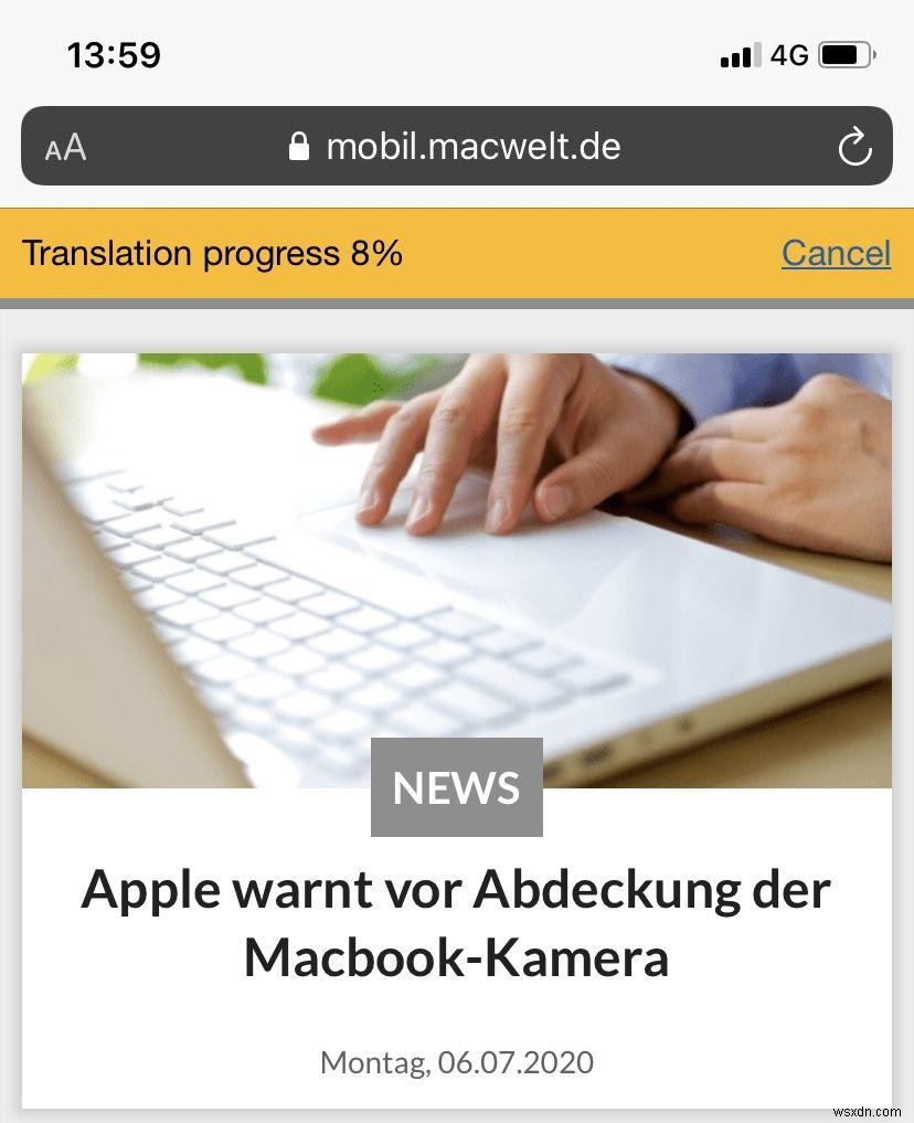 How to translate webpages on Mac, iPhone and iPad