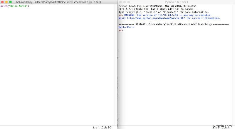 How to use Python on a Mac