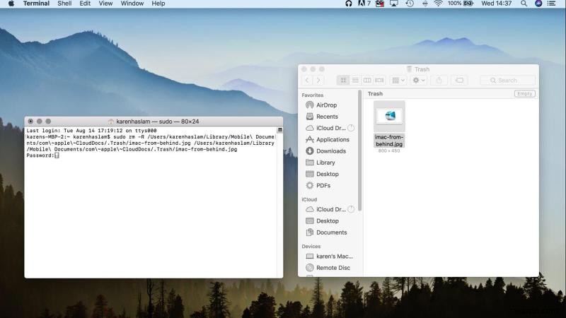 How to empty trash on a Mac